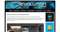 Desktop Screenshot of evolutionchips.co.uk