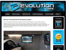Tablet Screenshot of evolutionchips.co.uk